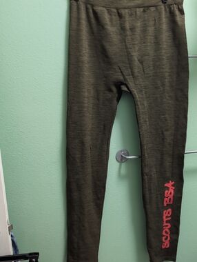 Scouts BSA Boy Scouts Leggings Olive Green with Side Logo